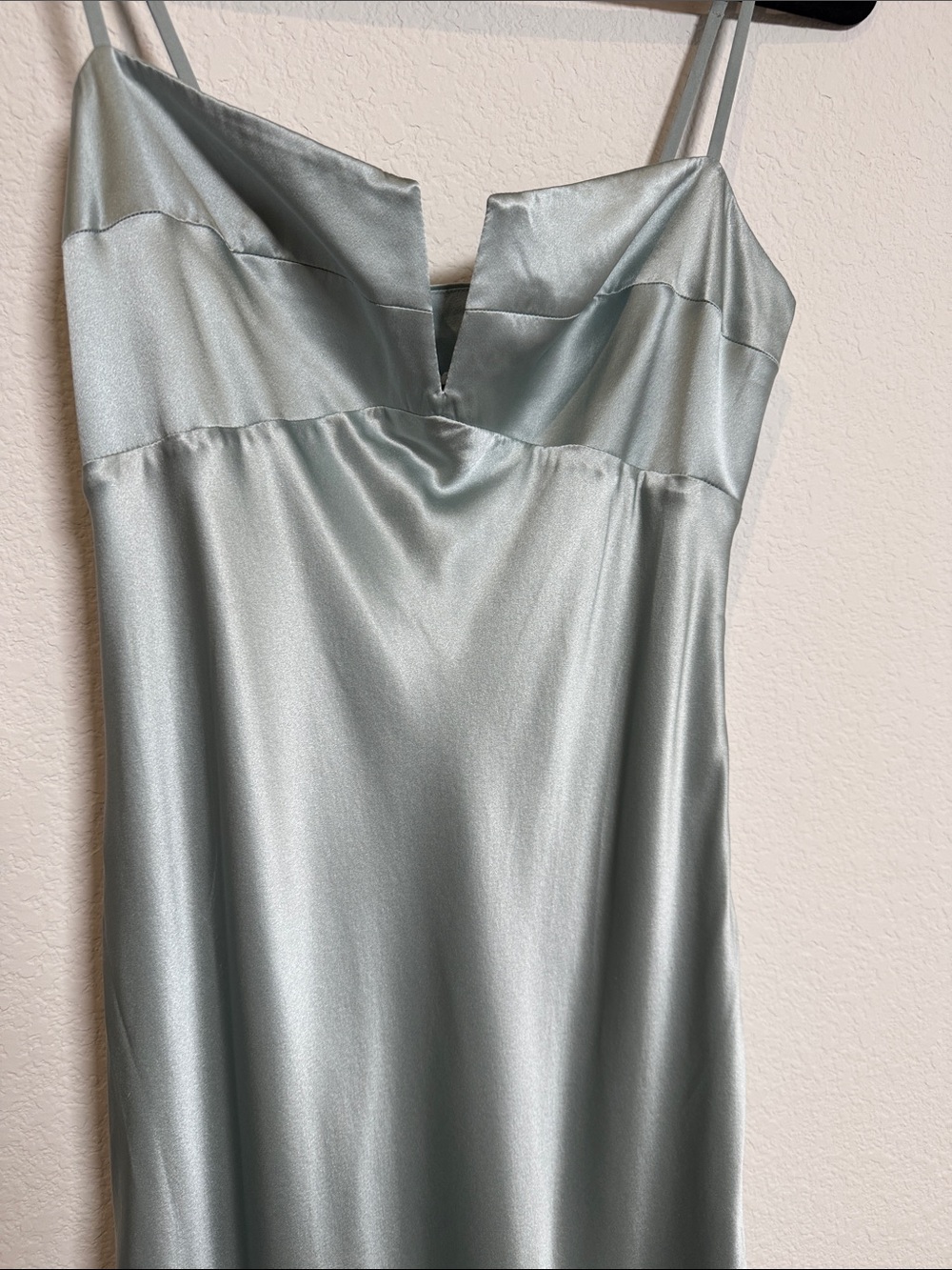 NWT Reformation Brie Silk Aquamarine Slip Maxi Dress - Picture 2 of 7